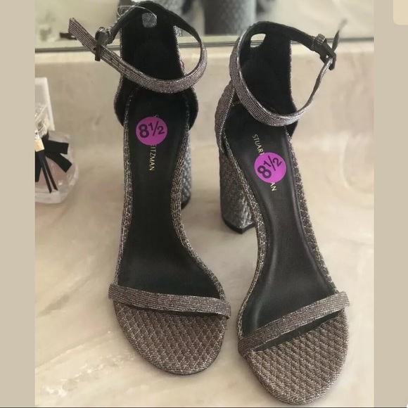 stuart weitzman lame sandals